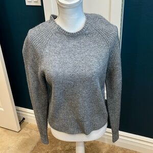 Minnie Rose wool/cashmere gray sweater